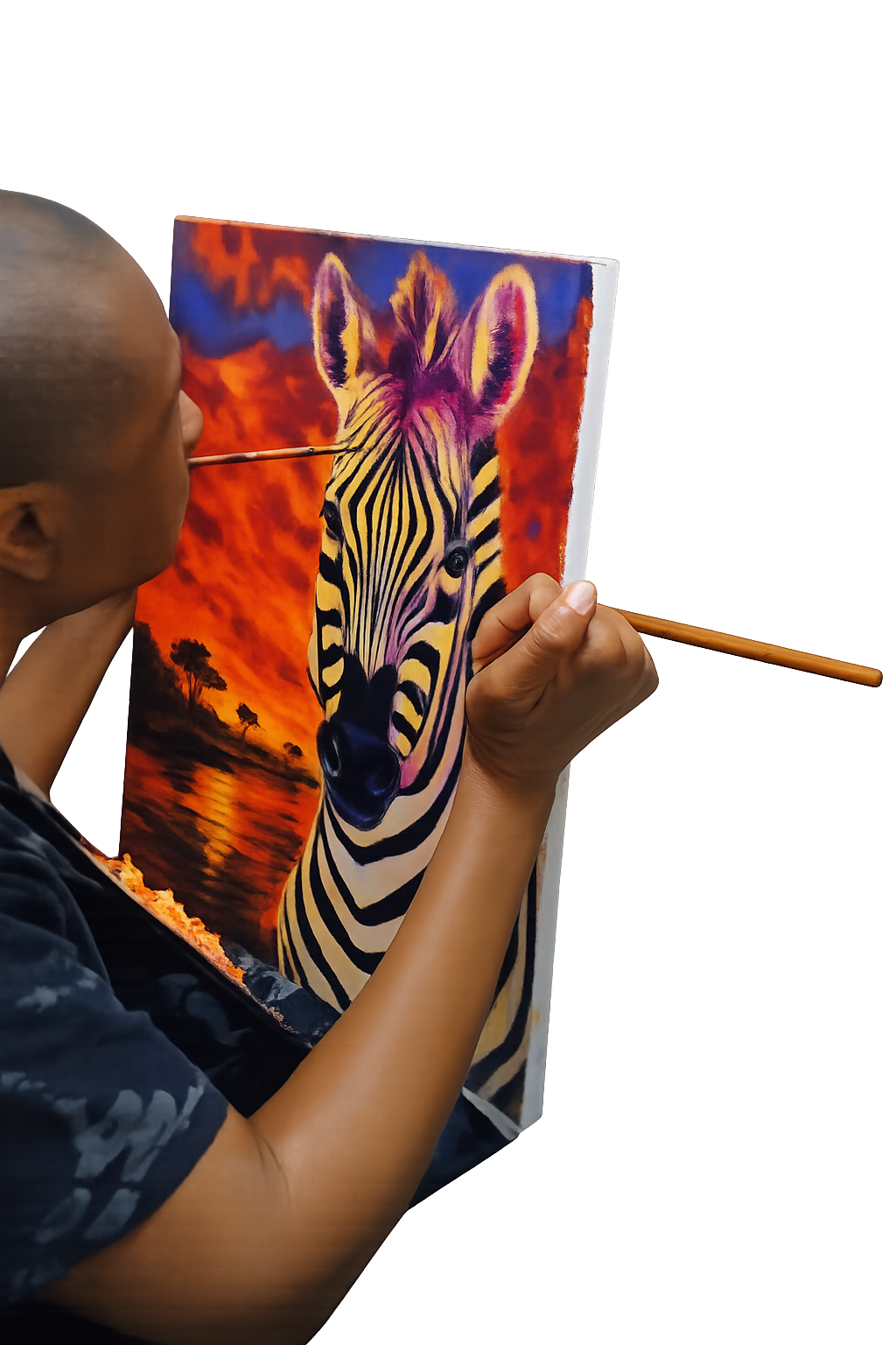 HOW I LEARNED TO PAINT WITH MY MOUTH